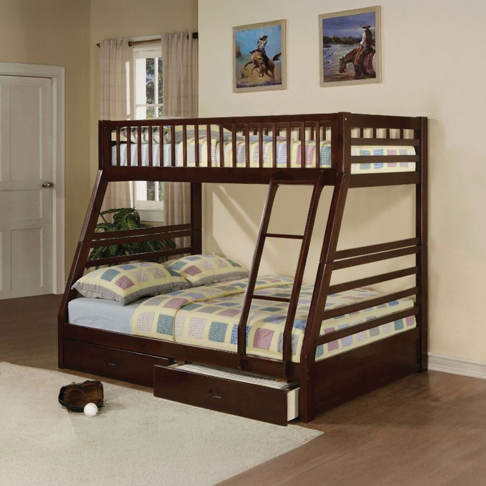 ACME Jason Espresso Bunk Bed  (Twin | Full)  Model 02020W