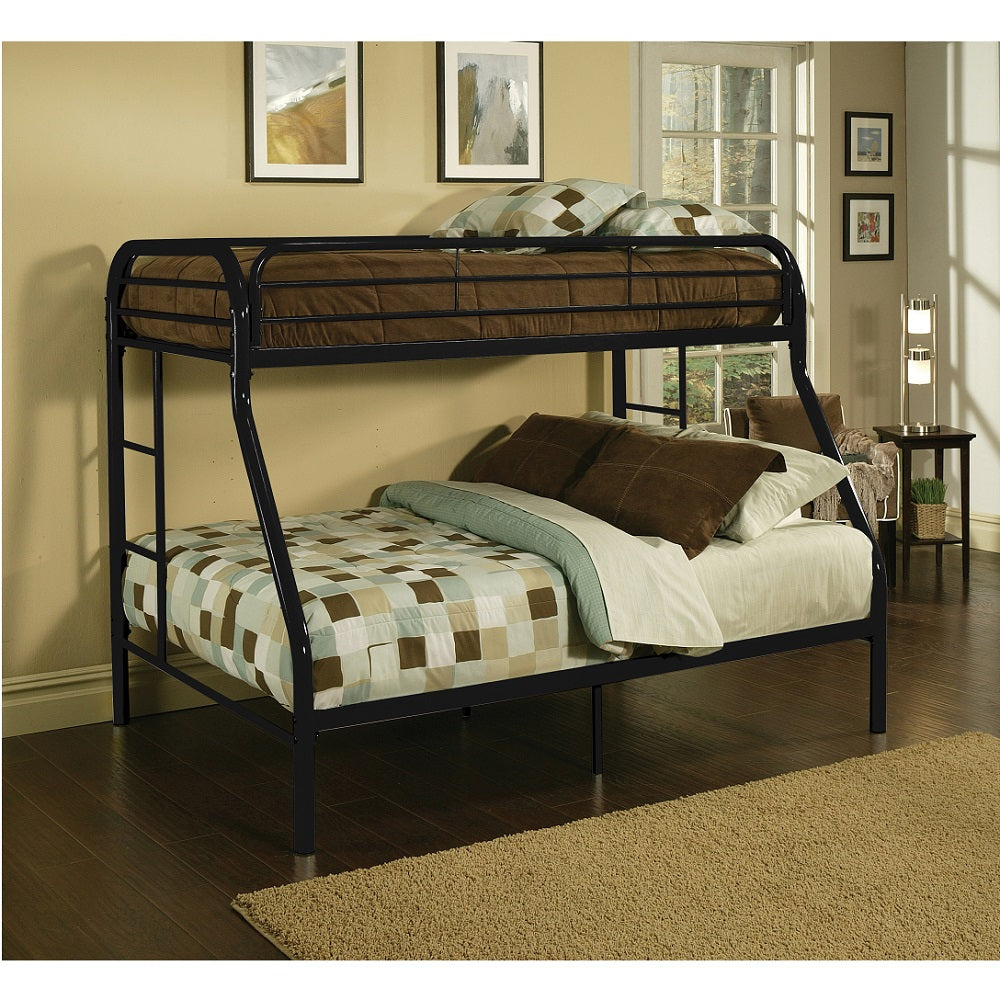 ACME Tritan Black Bunk Bed  (Twin | Full)  Model 02053BK