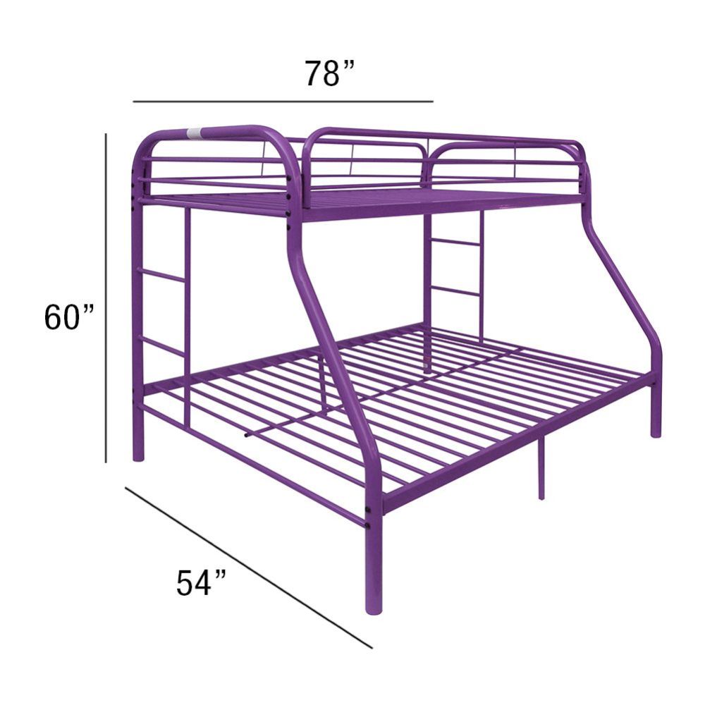 ACME Tritan Purple Bunk Bed  (Twin | Full)  Model 02053PU