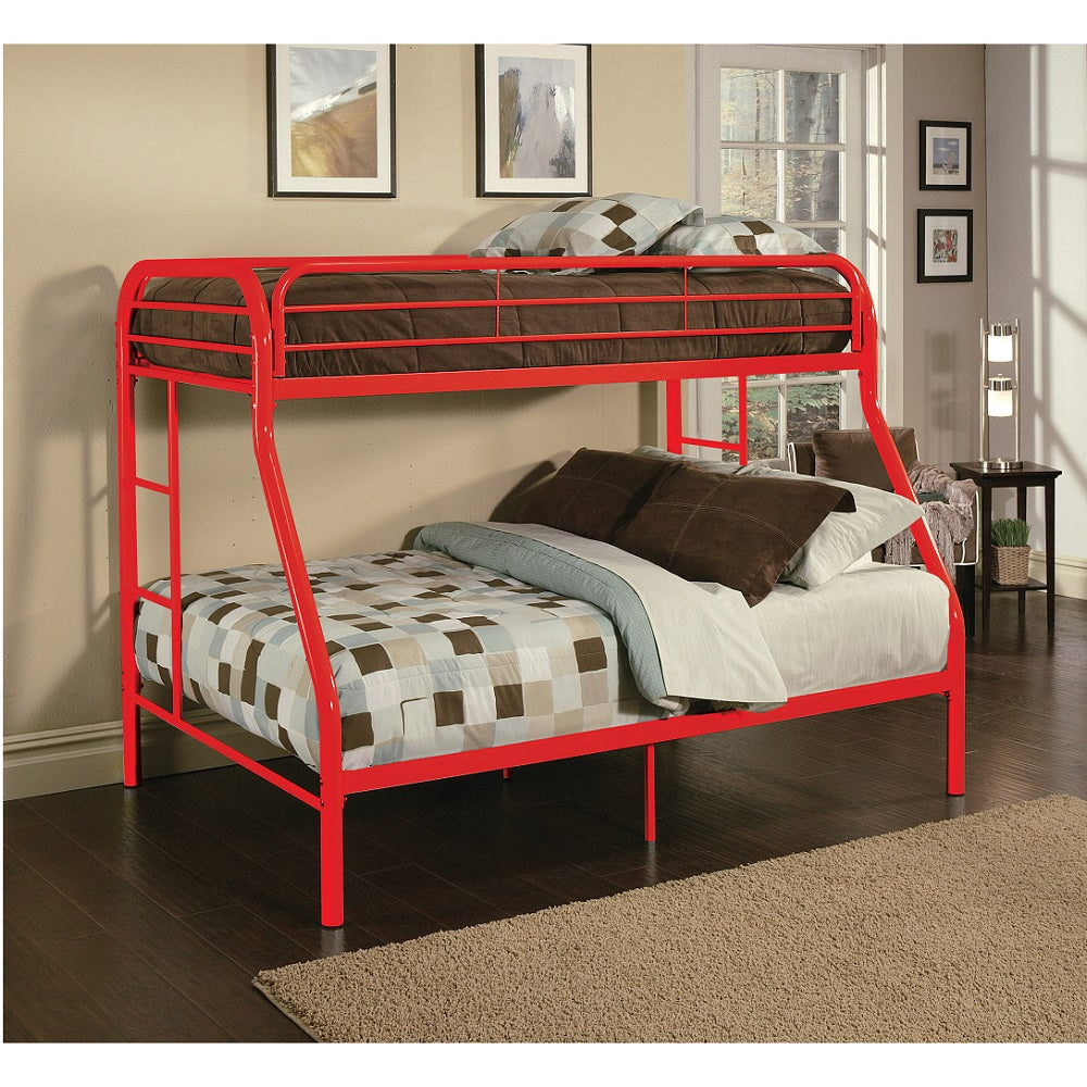 ACME Tritan Red Bunk Bed  (Twin | Full)  Model 02053RD