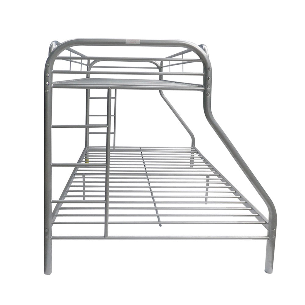 ACME Tritan Silver Bunk Bed  (Twin | Full)  Model 02053SI