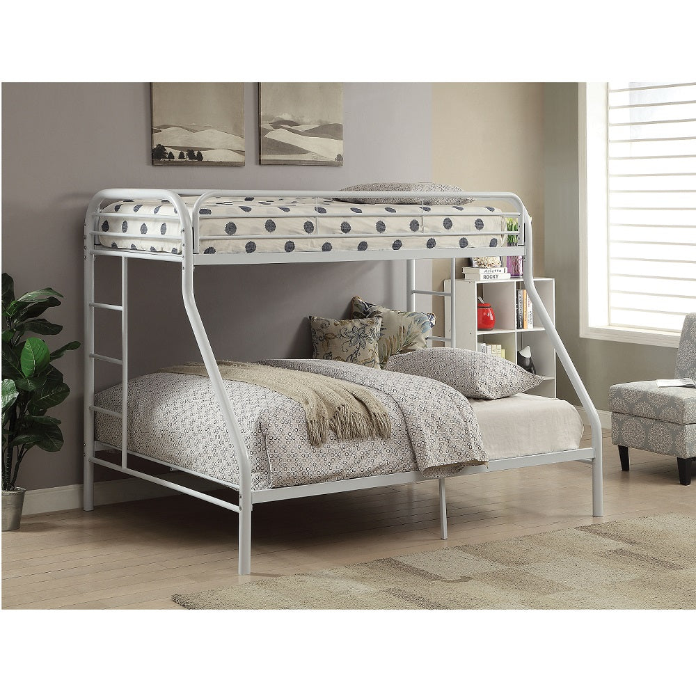 ACME Tritan White Bunk Bed  (Twin | Full)  Model 02053WH