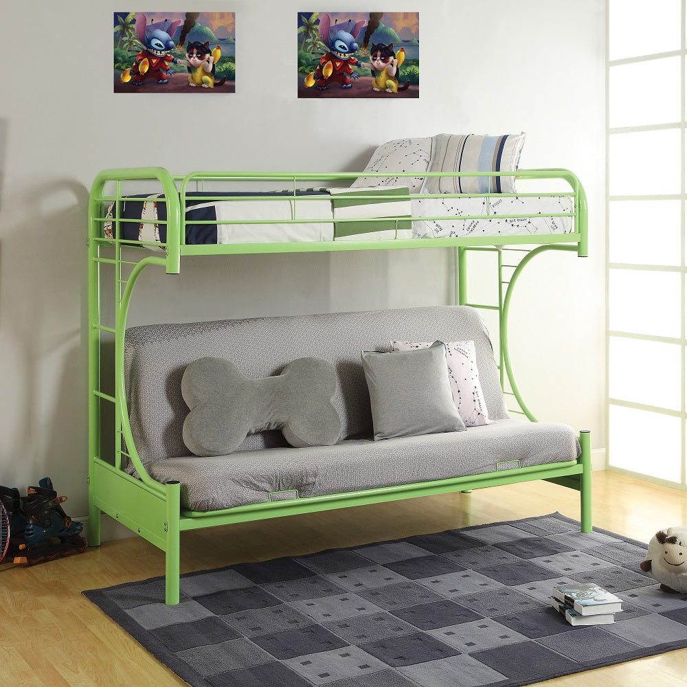 ACME Eclipse Green Futon Bunk Bed  (Twin | Full)  Model 02091W-GR