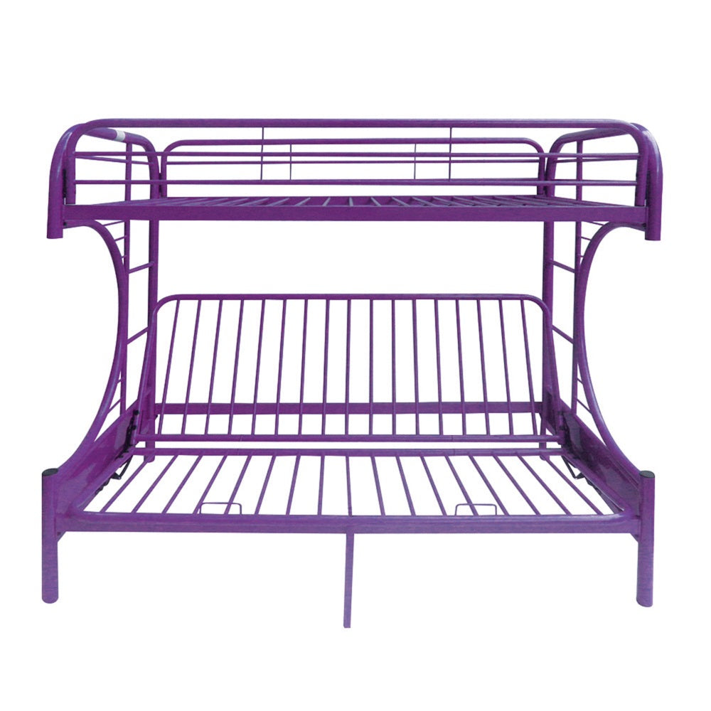 ACME Eclipse Purple Futon Bunk Bed  (Twin | Full)  Model 02091W-PU