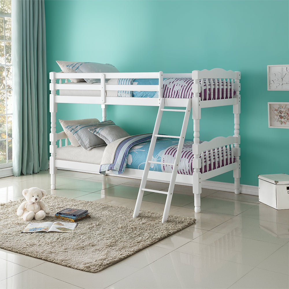 ACME Homestead White Bunk Bed (Twin | Twin)Model 02298