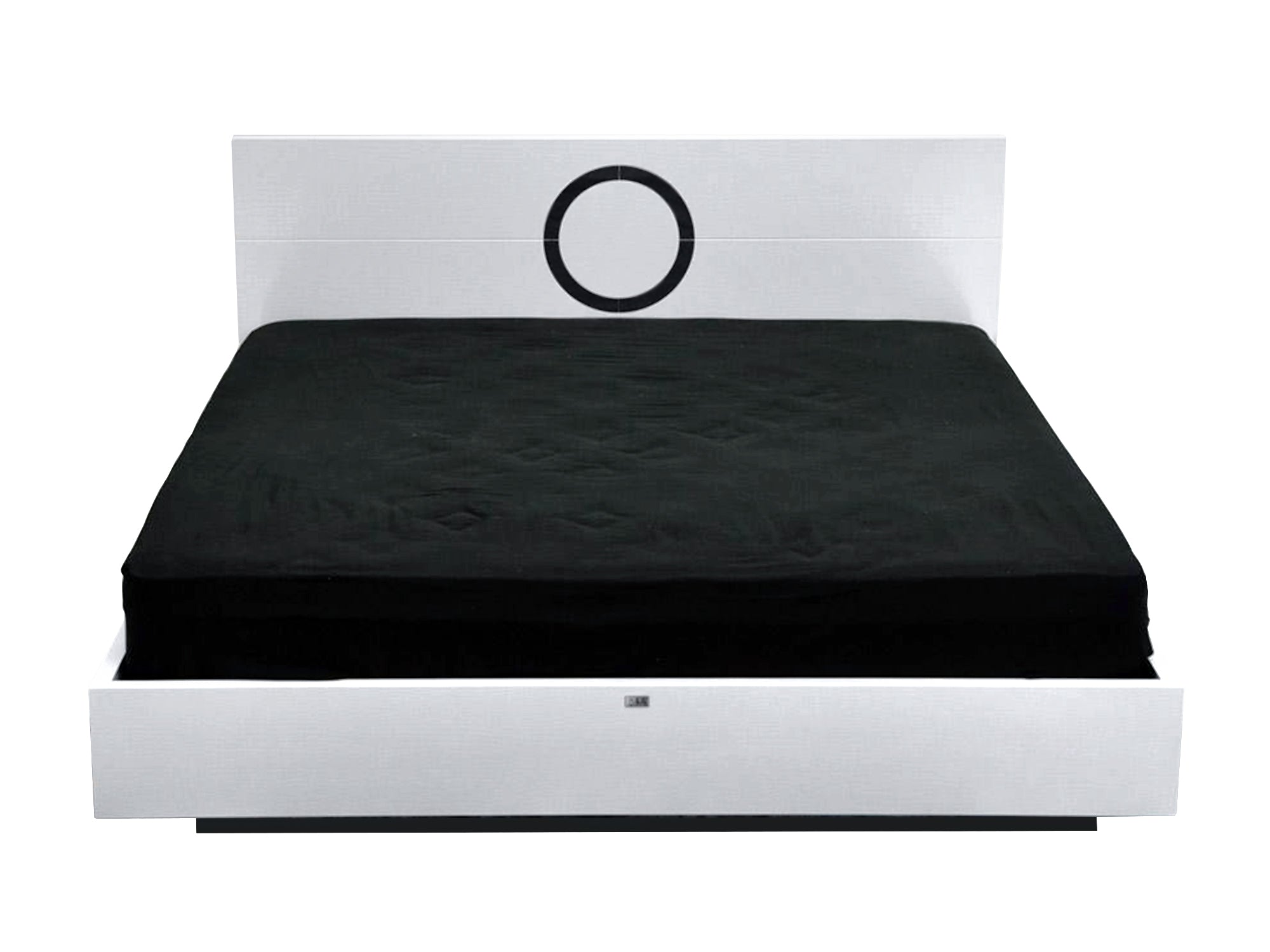 A&X Ovidius Modern White Crocodile Lacquer Bed Model VGUNAW223-180