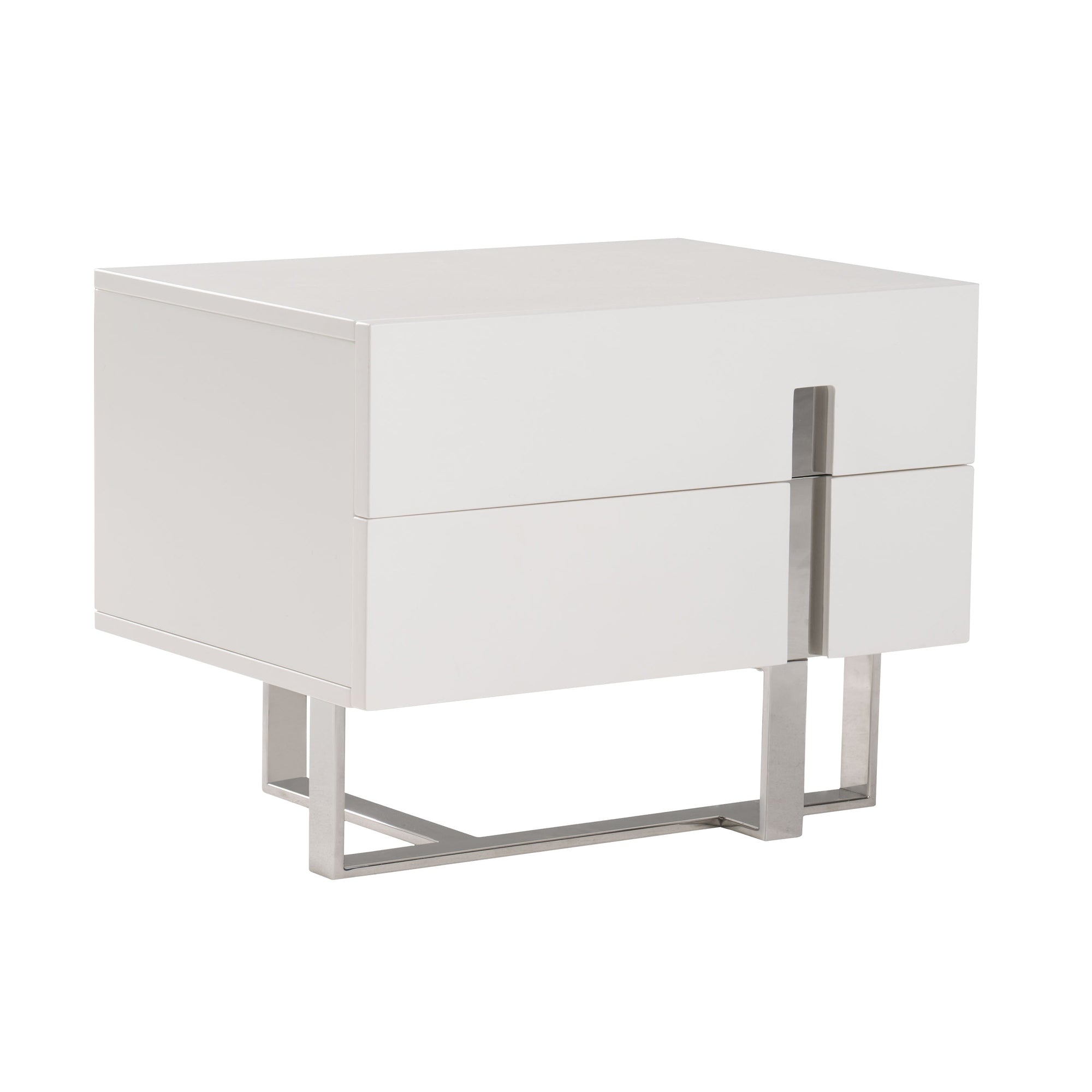 Voco Modern White Bedroom Nightstand Model VGCN1302H-P01