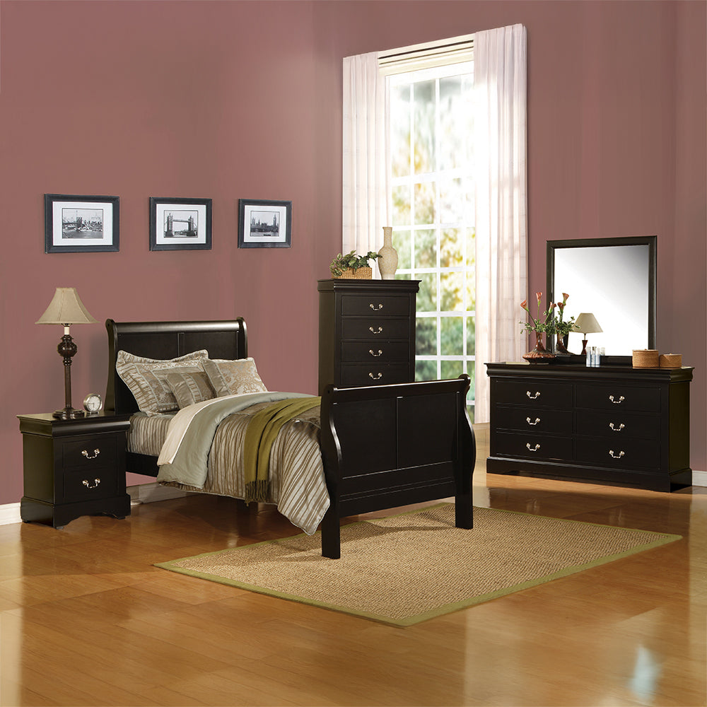 ACME Louis Philippe III Black Dresser Model 19505