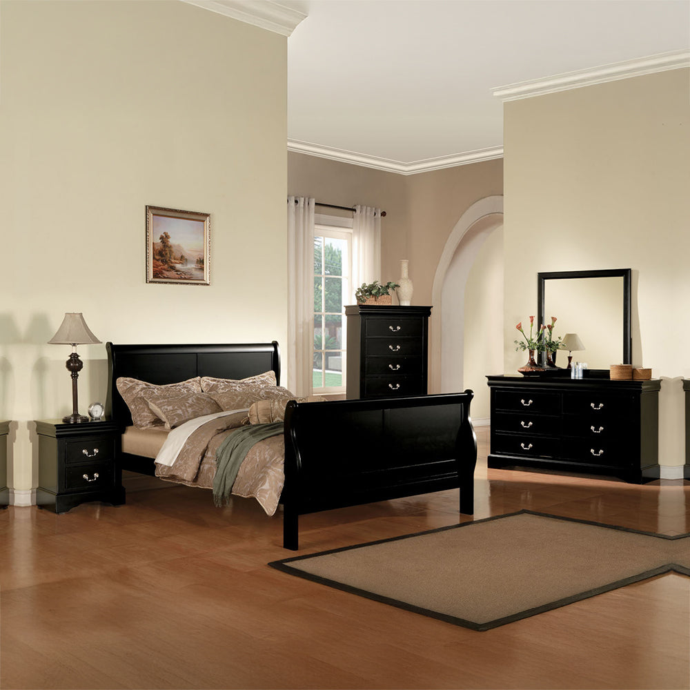 ACME Louis Philippe III Black Dresser Model 19505