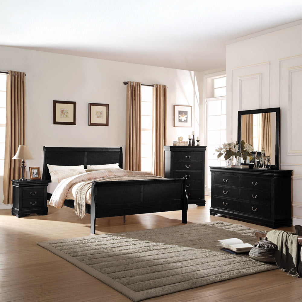 ACME Louis Philippe Black Dresser Model 23735
