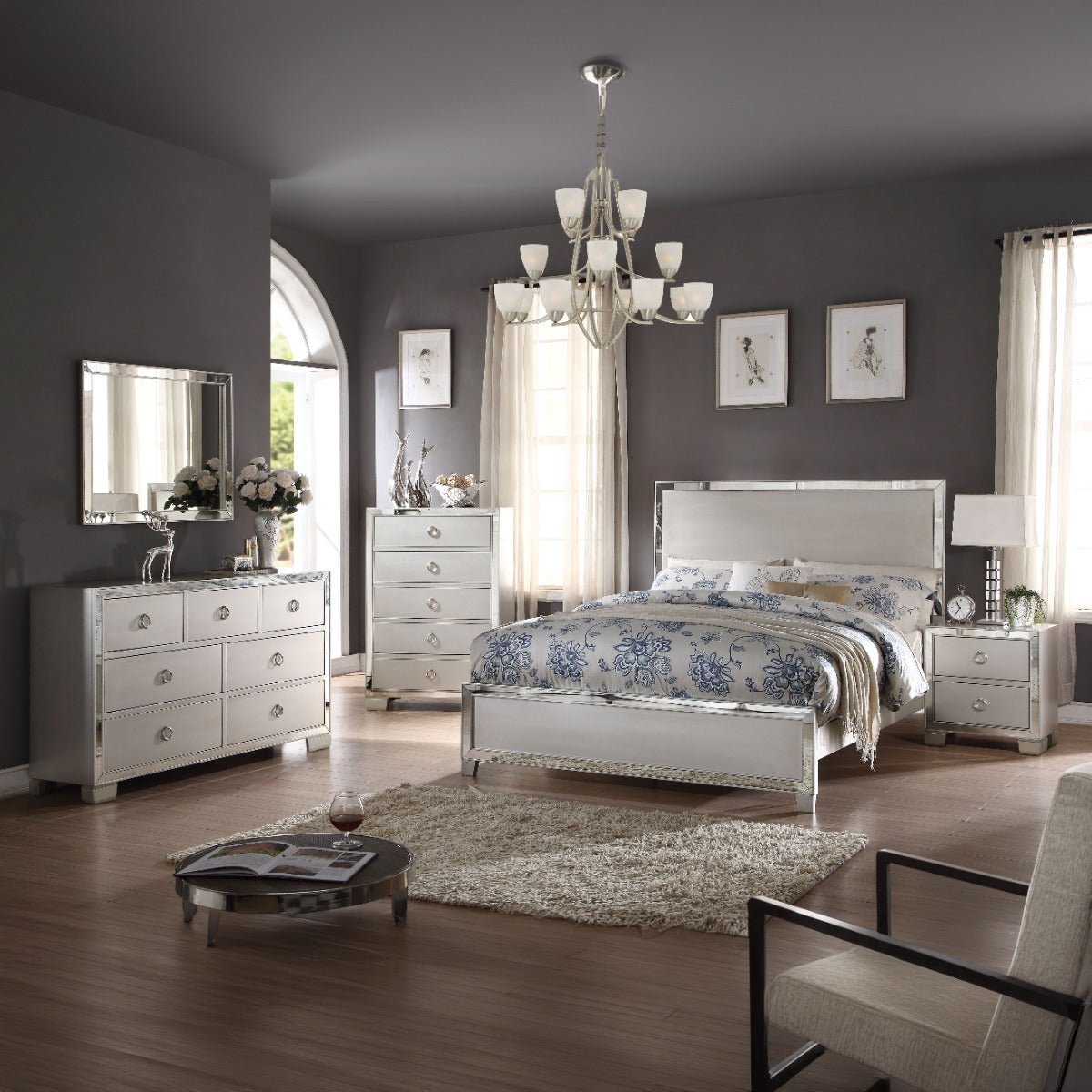 ACME Voeville II Platinum Dresser Model 24845