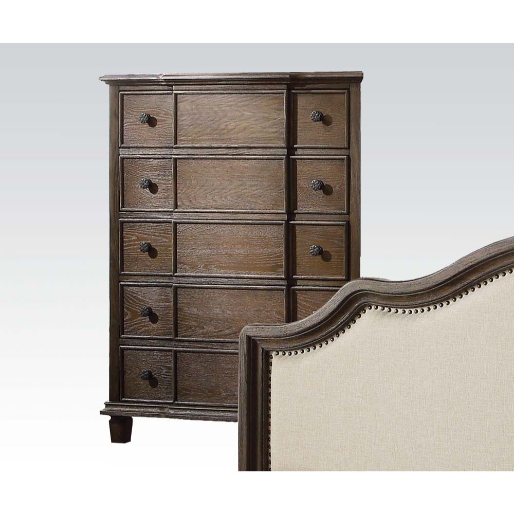 ACME Baudouin Weathered Oak Chest Model 26116