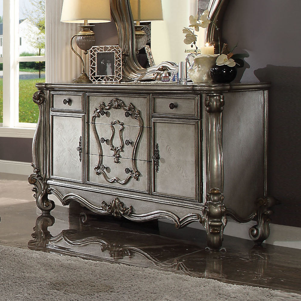 ACME Versailles Antique Platinum Dresser Model 26845