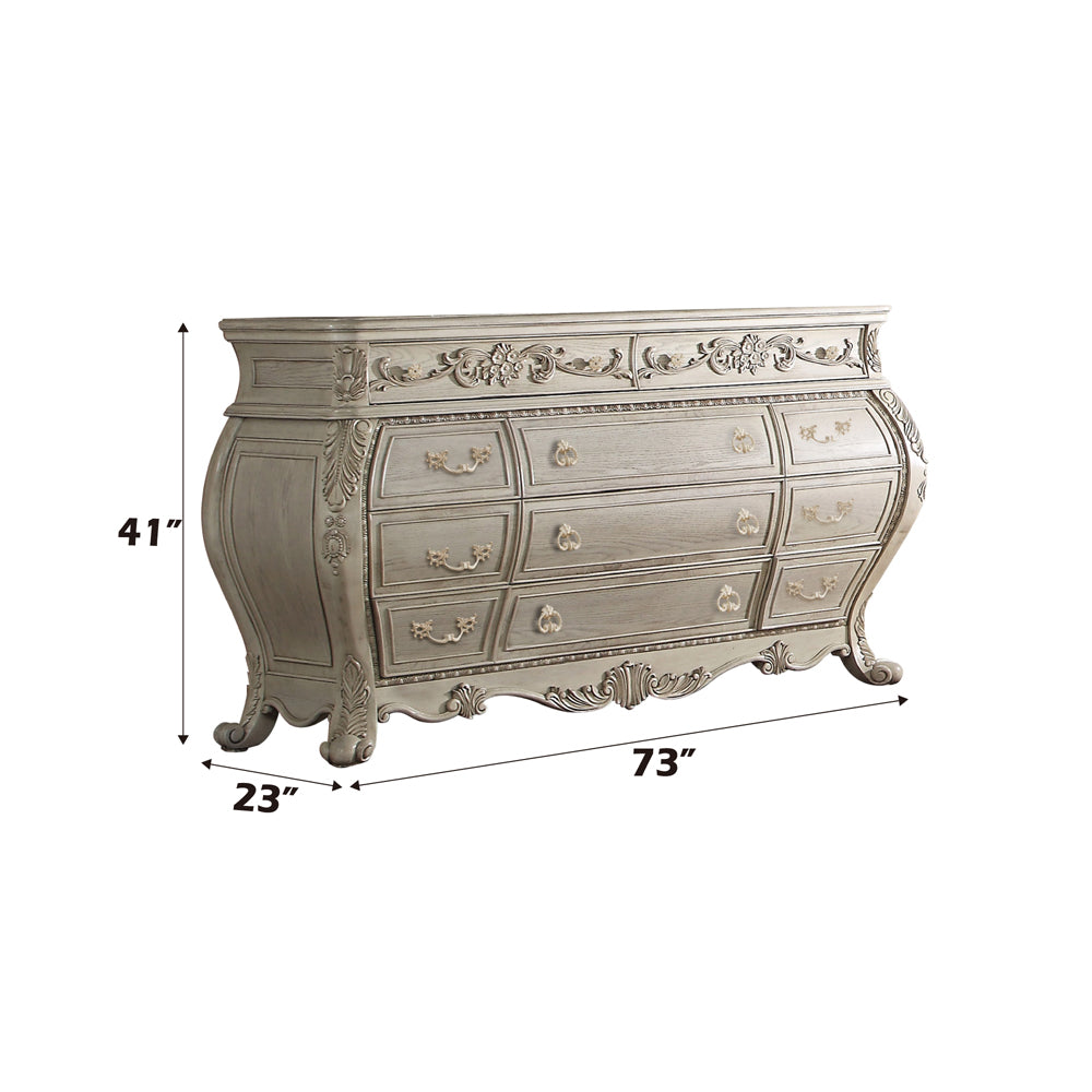ACME Ragenardus Antique White Dresser Model 27015
