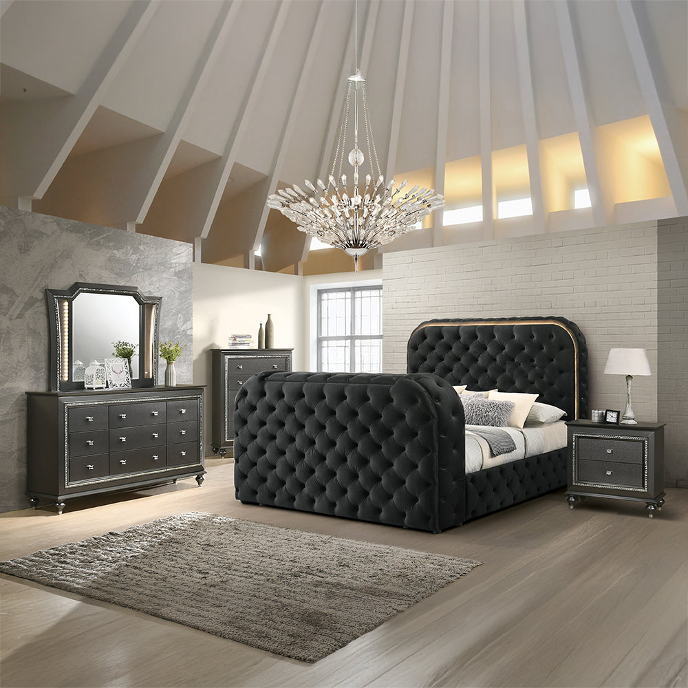 ACME Kaitlyn Metallic Gray Dresser Model 27285