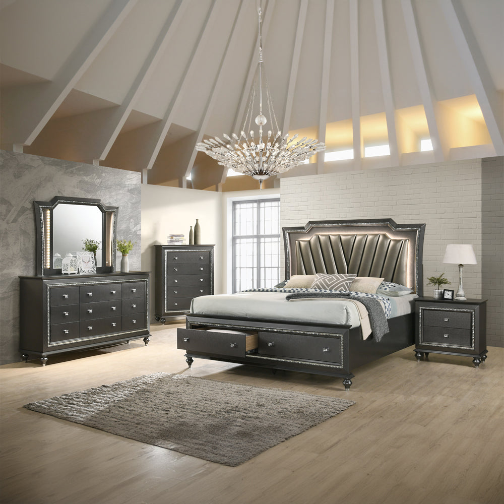 ACME Kaitlyn Metallic Gray Dresser Model 27285