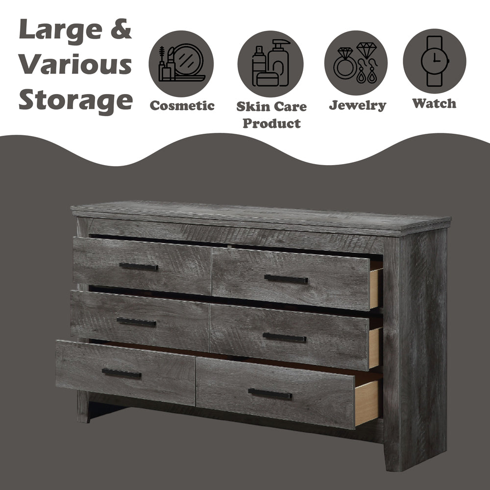ACME Vidalia Rustic Gray Oak Dresser Model 27325