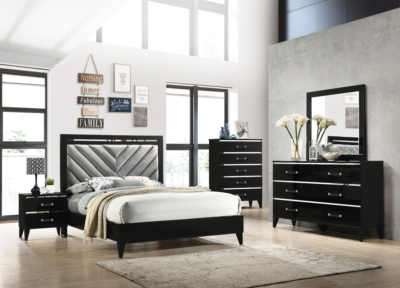 ACME Chelsie Black Dresser Model 27415