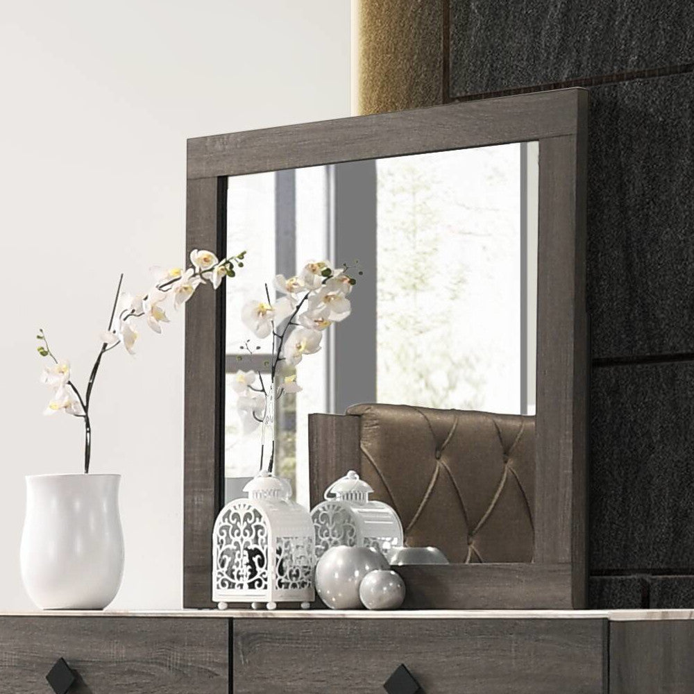 ACME Avantika Rustic Gray Oak Mirror Model 27674