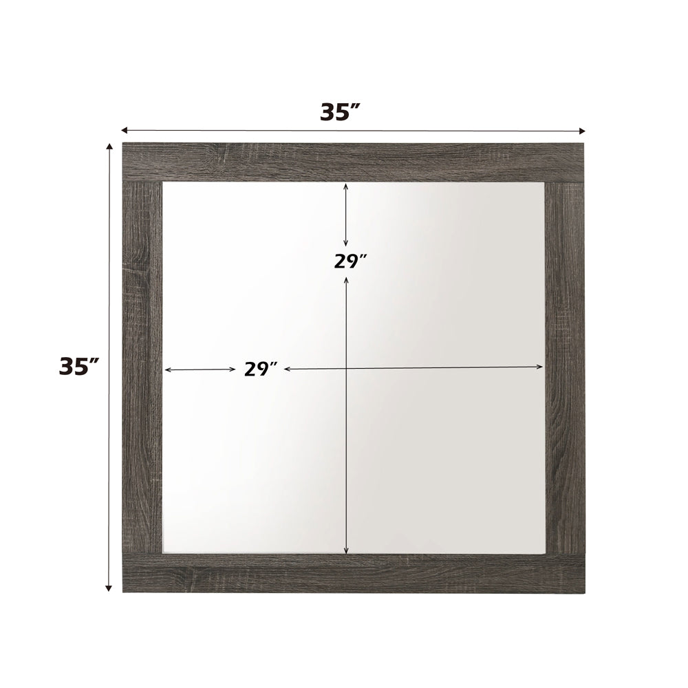 ACME Avantika Rustic Gray Oak Mirror Model 27674