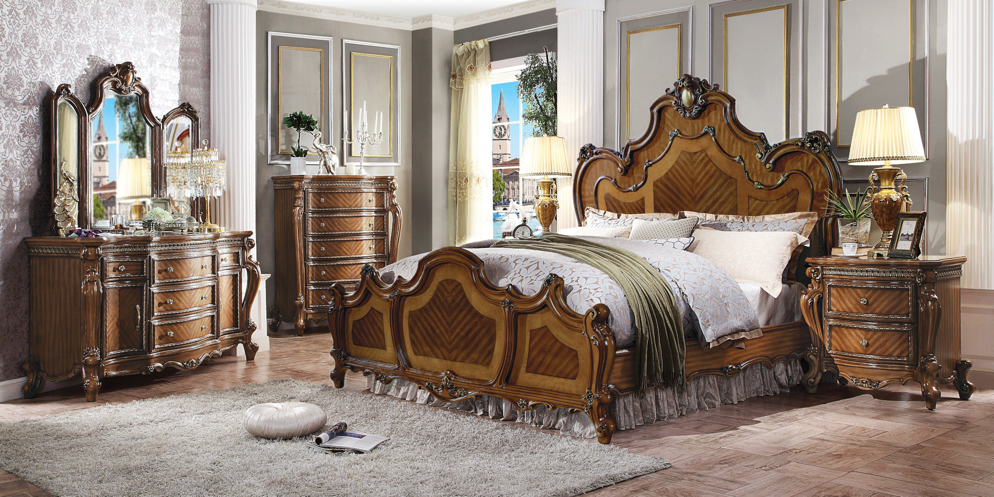 ACME Picardy Honey Oak Dresser Model 27845