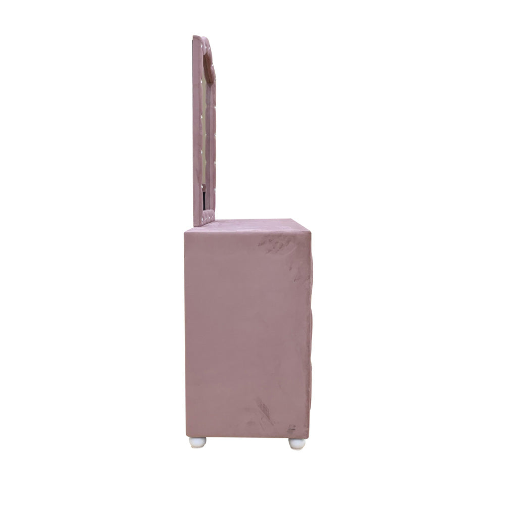 ACME Reggie Pink Fabric Dresser Model 30825