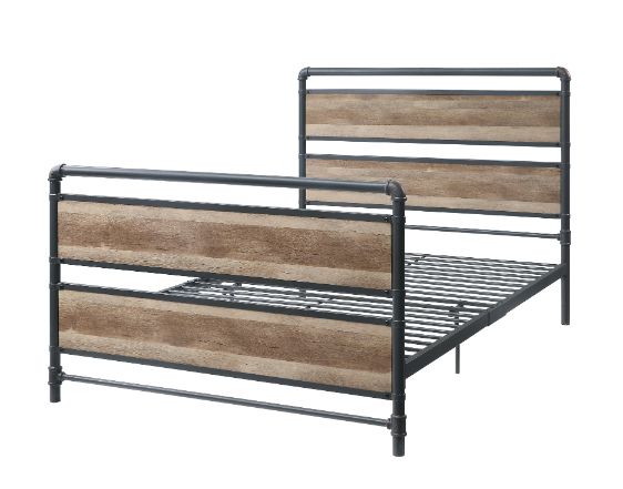 ACME Brantley Antique Oak & Sandy Gray Full Bed Model 35885F