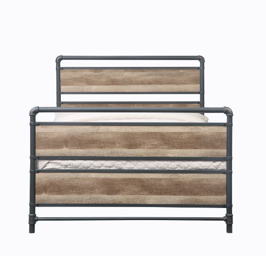 ACME Brantley Antique Oak & Sandy Gray Full Bed Model 35885F