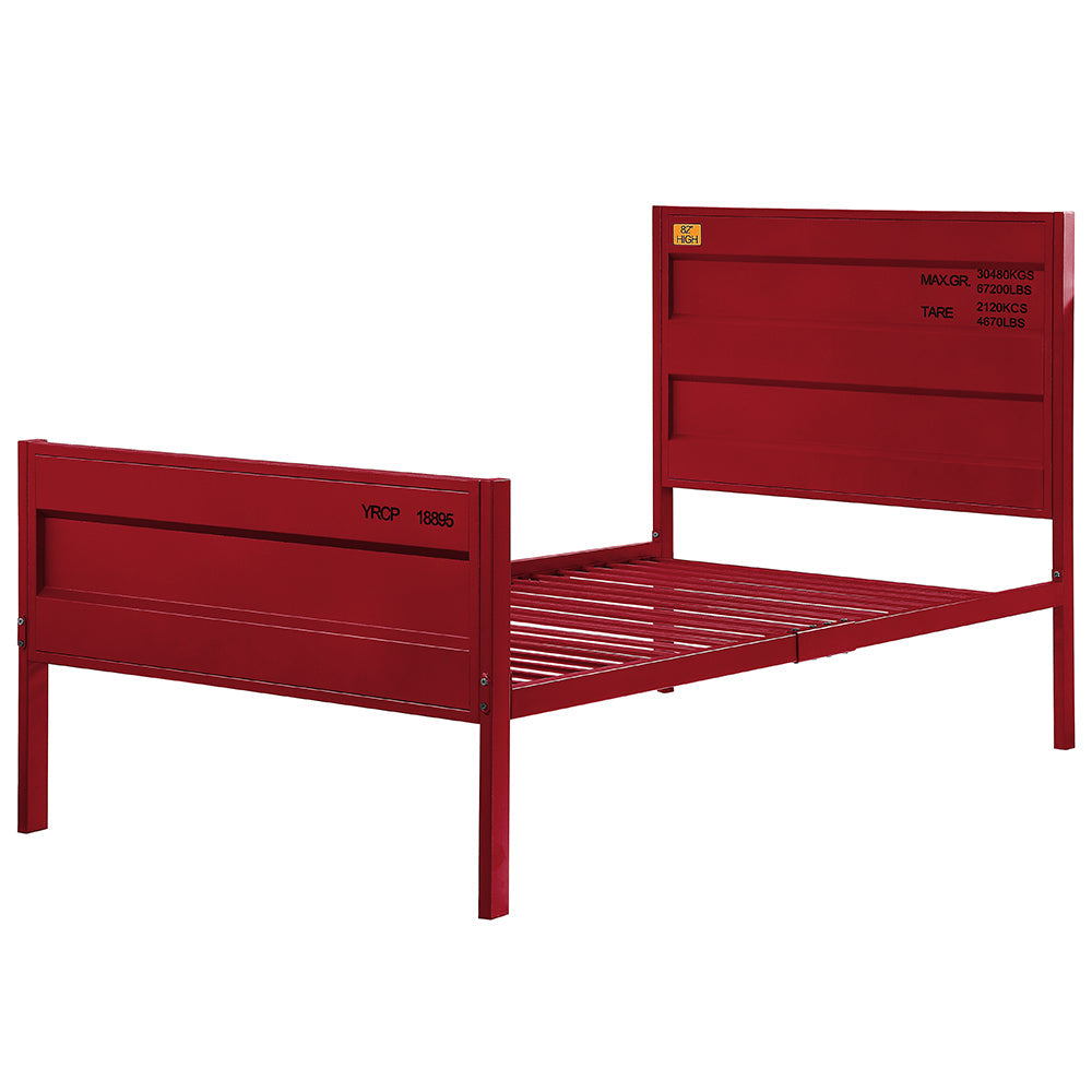ACME Cargo Red Twin Bed Model 35950T