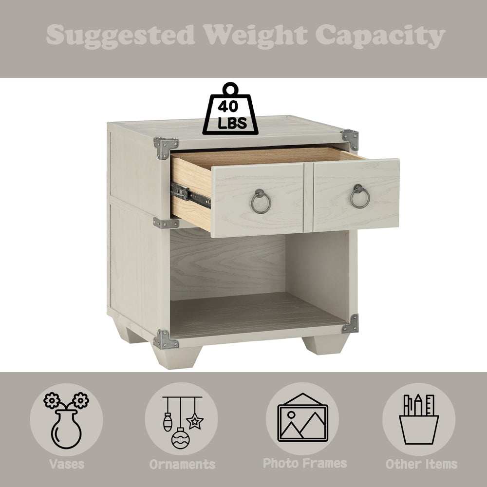 ACME Orchest Gray Nightstand Model 36128