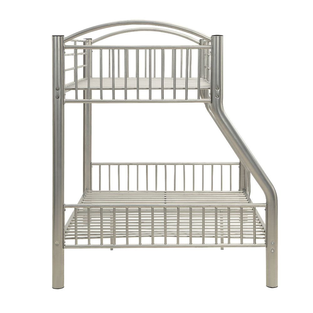 ACME Cayelynn Silver Bunk Bed  (Twin | Full)  Model 37380SI