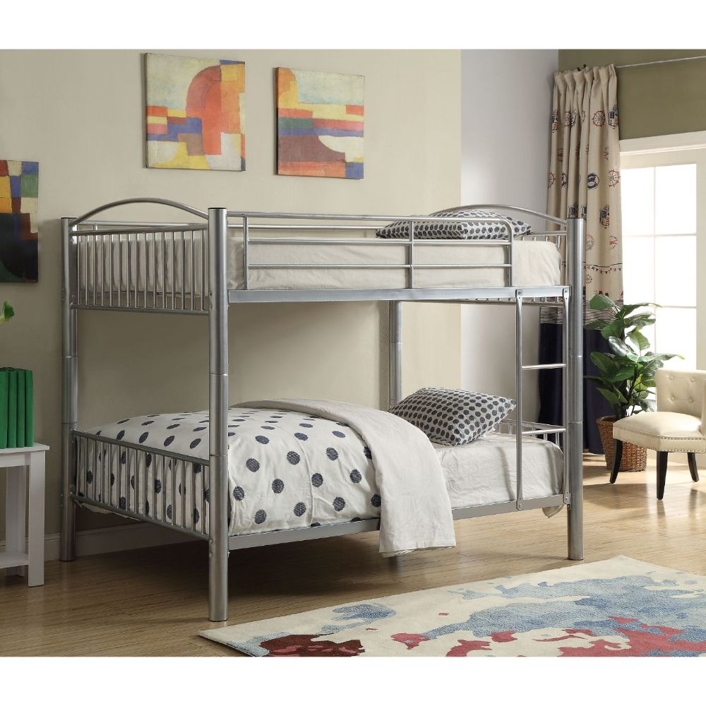 ACME Cayelynn Silver Bunk Bed (F/F) Model 37390SI