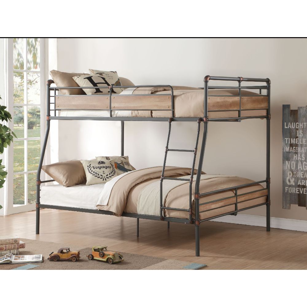 ACME Brantley II Sandy Black & Dark Bronze  Hand Brushed  Bunk Bed (F XL/Q) Model 37735