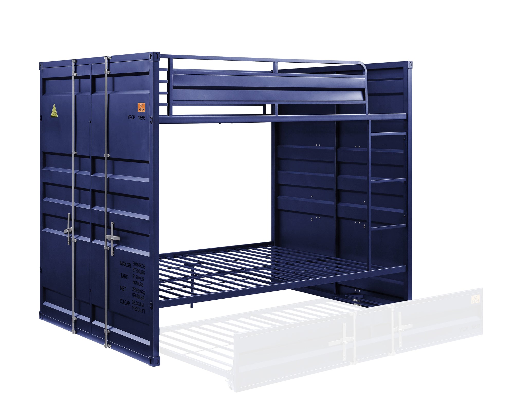 ACME Cargo Blue Bunk Bed (F/F) Model 37905