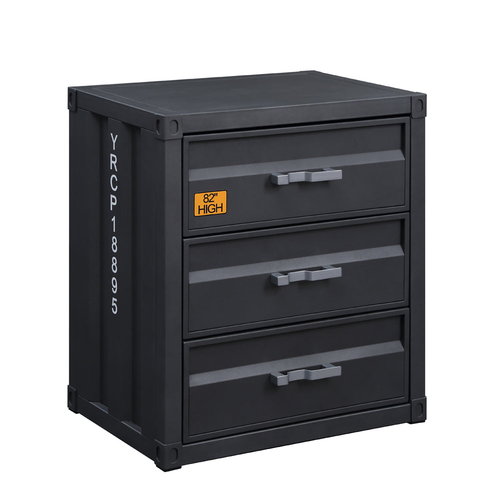 ACME Cargo Gunmetal Chest with 3 Drawers Model 37957