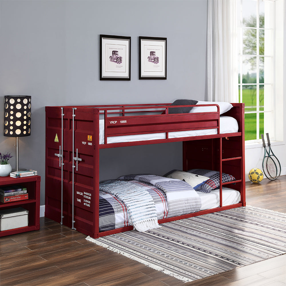 ACME Cargo Red Bunk Bed (Twin | Twin)Model 38280