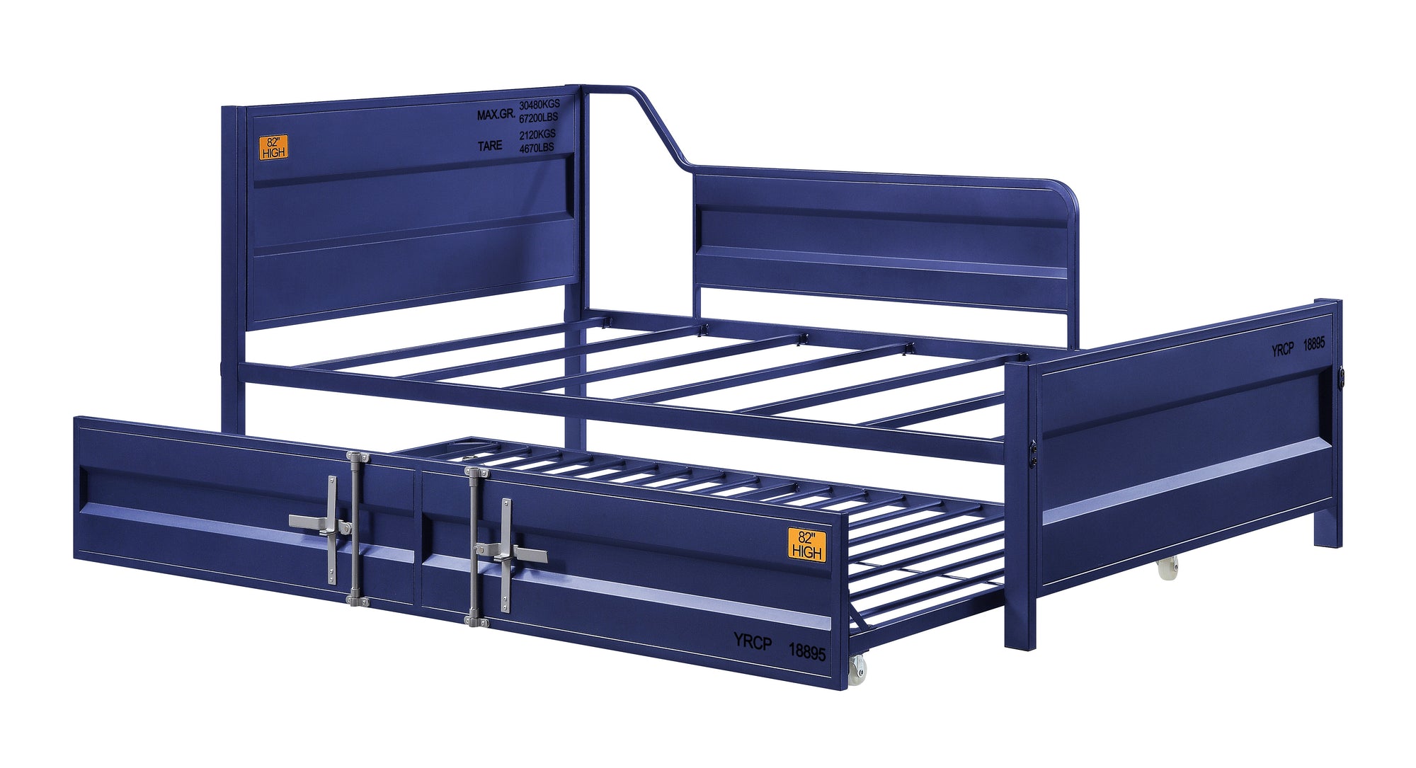 ACME Cargo Blue Daybed with Trundle (Twin) Model 39890