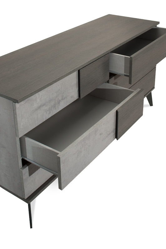 Nova Domus Palermo Italian Modern Faux Concrete & Grey Dresser Model VGACPALERMO-DRS