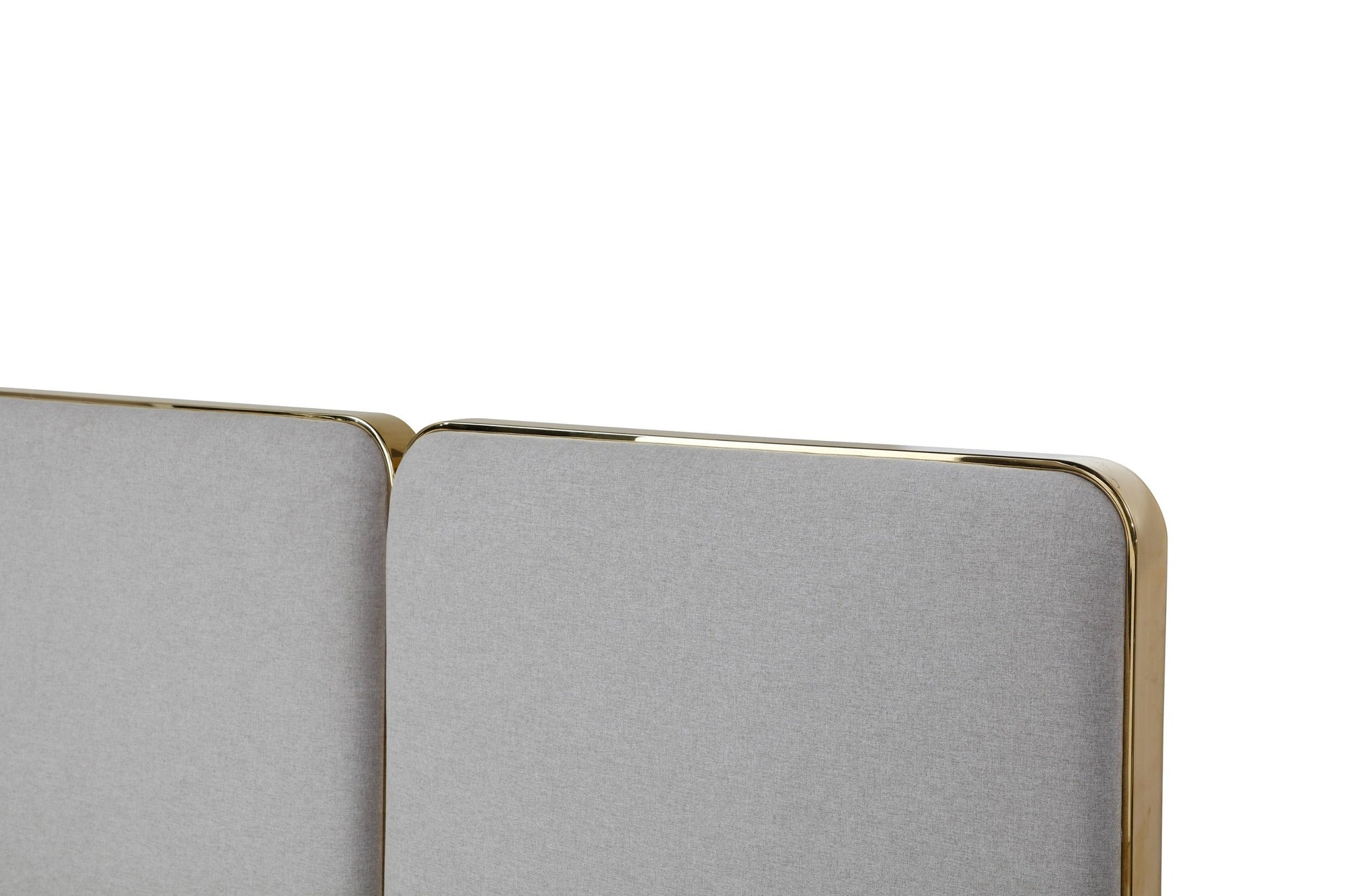 Modrest Athena & Rothsay Modern Grey Fabric & Wenge & Gold Bedroom Set Model VGVC-BD2233-SET-EK