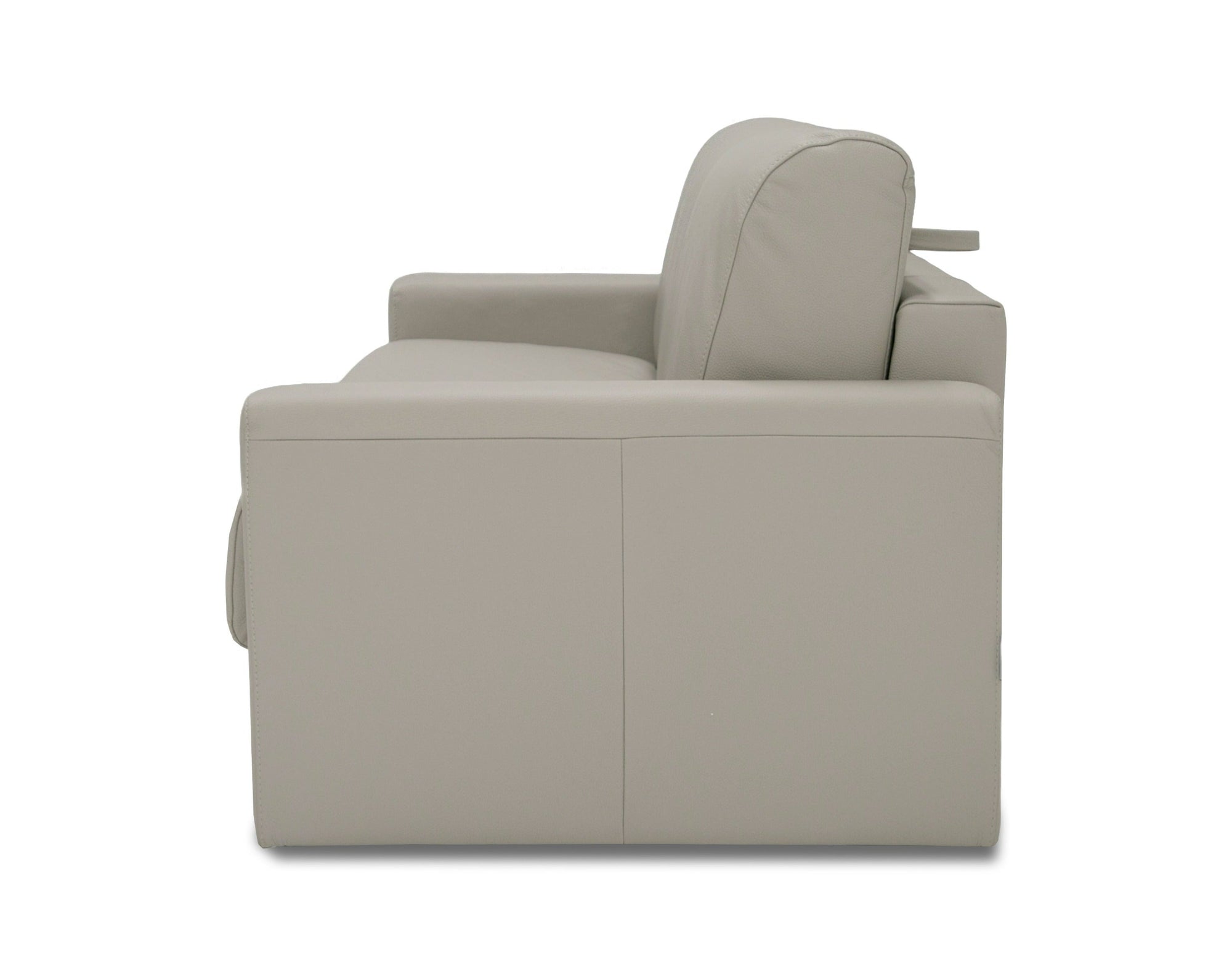 Lamod Italia Revers Italian Modern Light Grey Leather Full Sofa Bed Model VGDTREVERS-140-CENERE