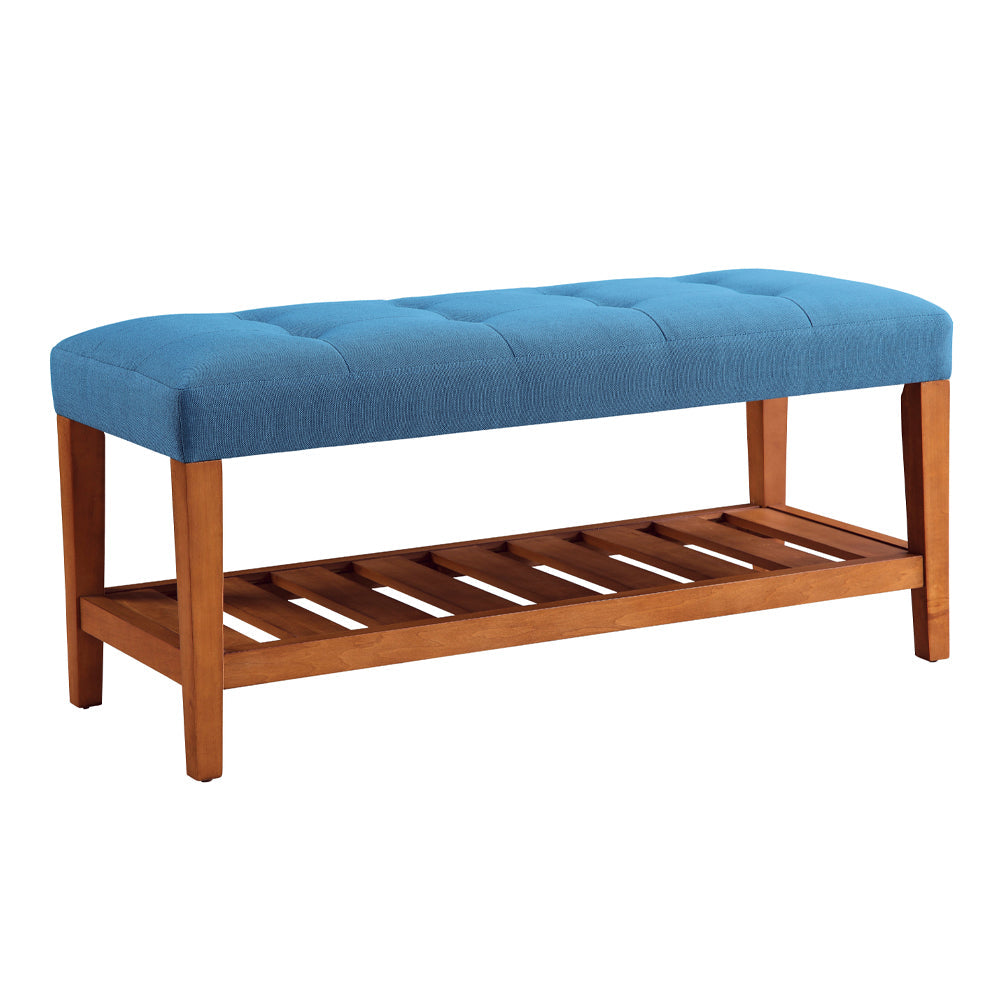 ACME Charla Blue & Oak Bench Model 96684