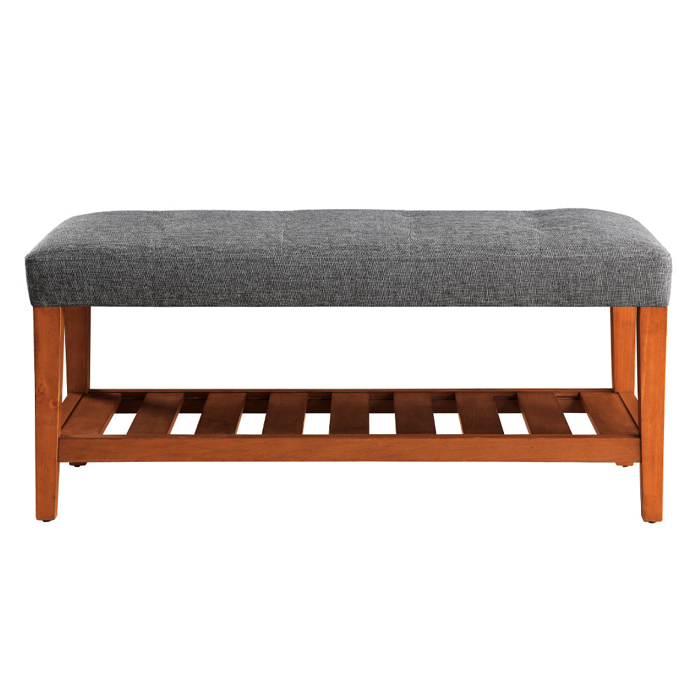 ACME Charla Gray & Oak Bench Model 96686