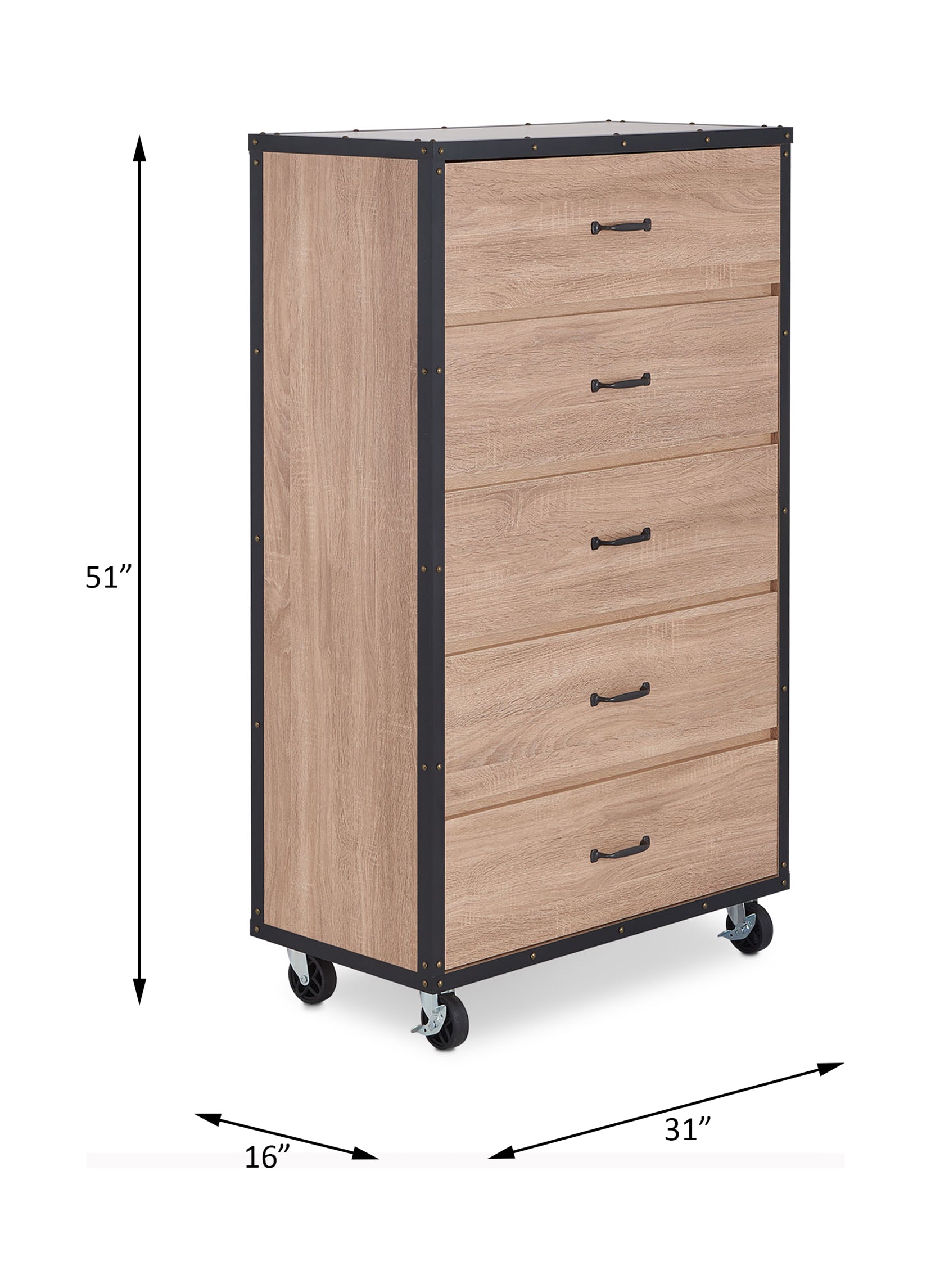 ACME Bemis Weathered Light Oak Chest Model 97274