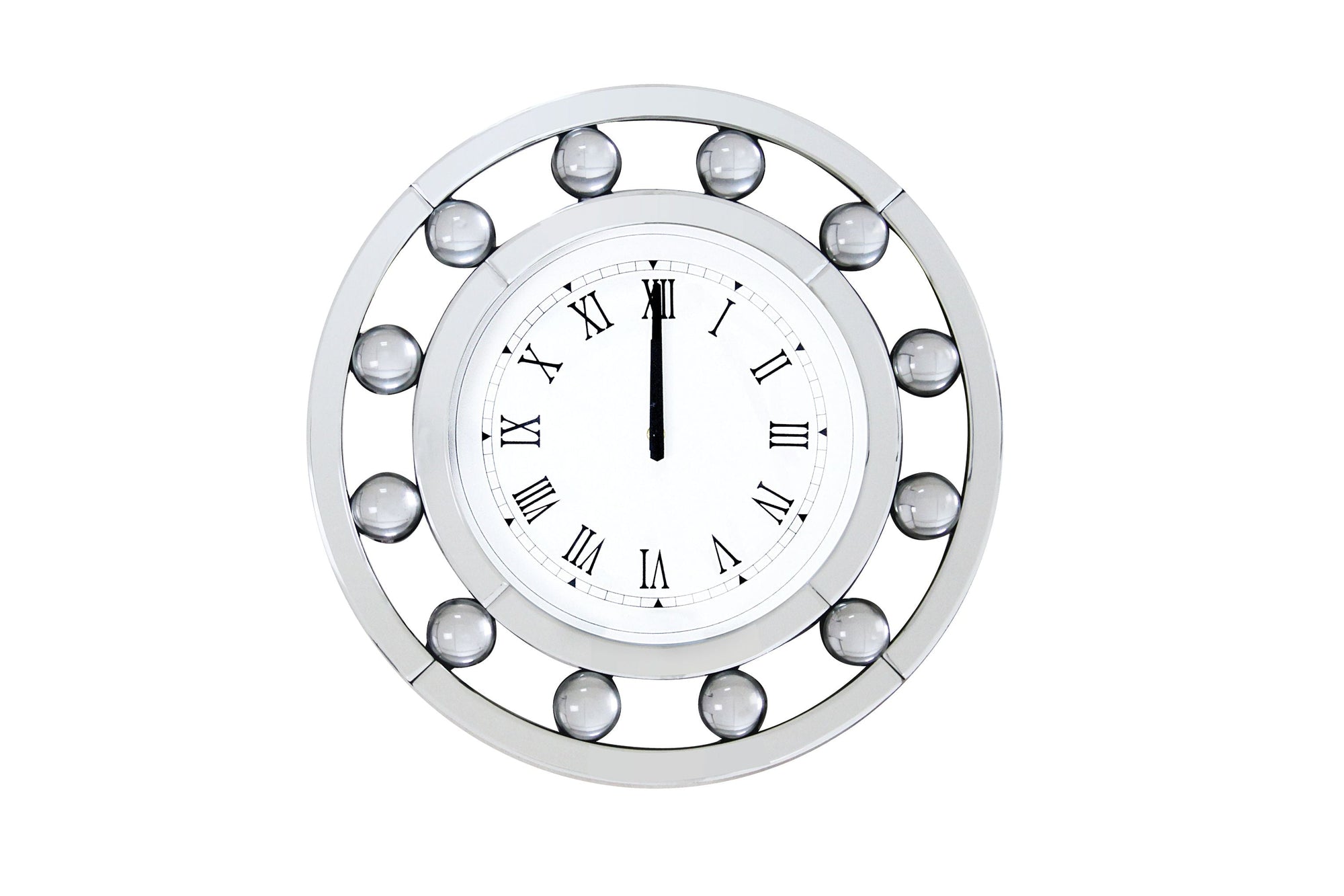 ACME Boffa Mirrored Wall Clock Model 97405