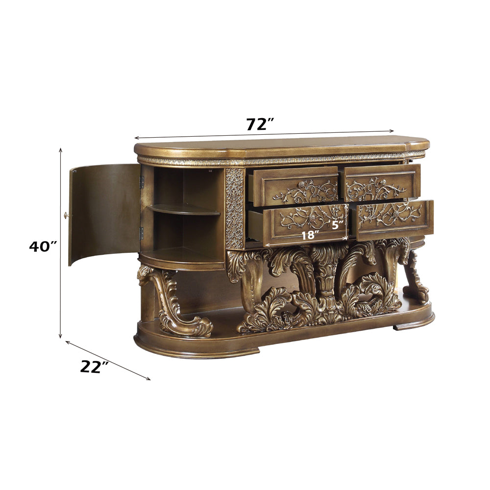 ACME Constantine Brown & Gold Dresser Model BD00474