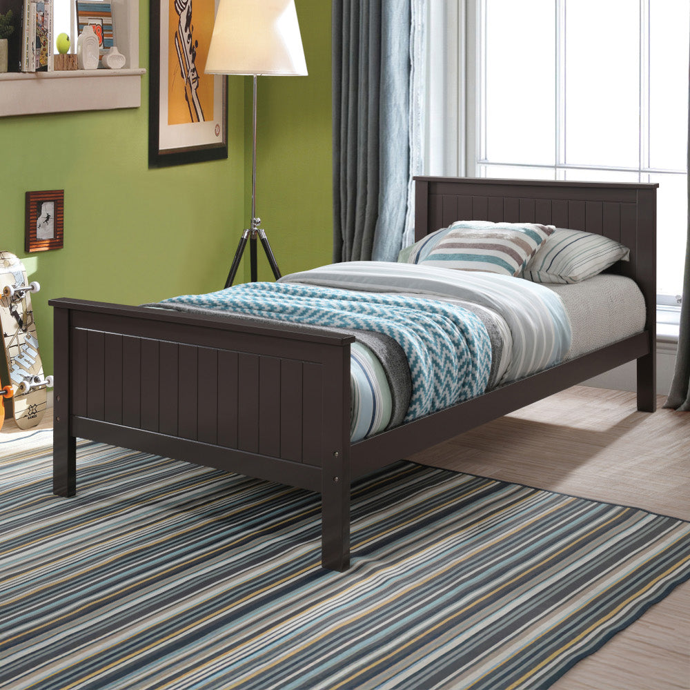 ACME Bungalow Chocolate Twin Bed Model BD00494