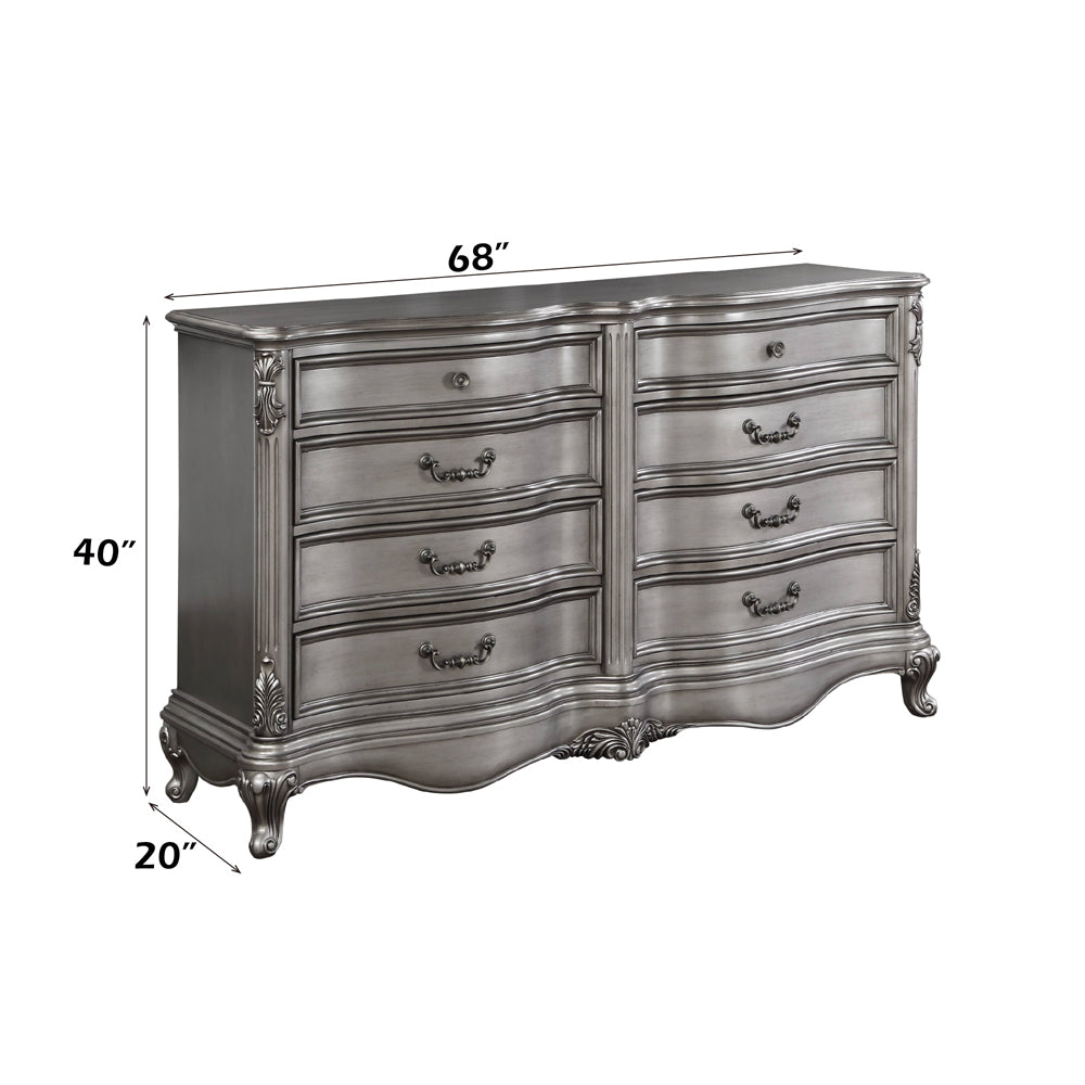 ACME Ariadne Antique Platinum Dresser Model BD00606