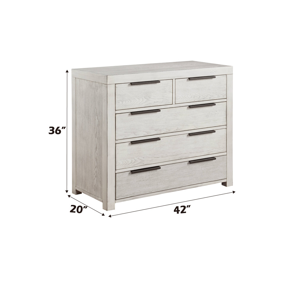 ACME Celerina Weathered White Chest Model BD00617