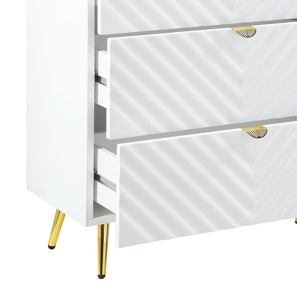 ACME Gaines White High Gloss Dresser Model BD01037