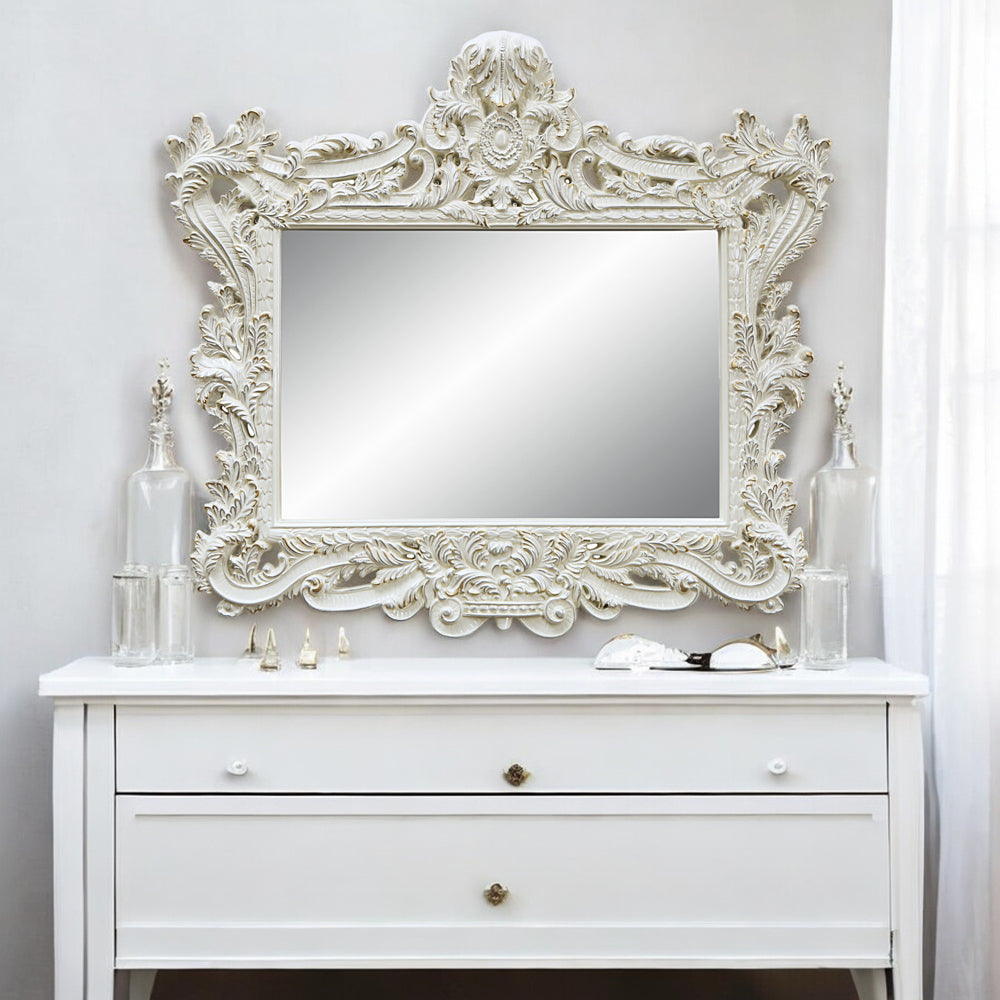 ACME Adara Antique White Mirror Model BD01250